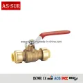 Handle Brass Ball Valve Aluminium Level Handle Brass Ball Valve as-BV039 Factory